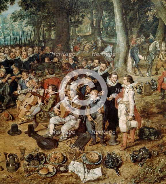 'Allegory of the Truce of 1609 between the Netherlands and Spain', detail, 17th century. Artist: Adriaen van de Venne