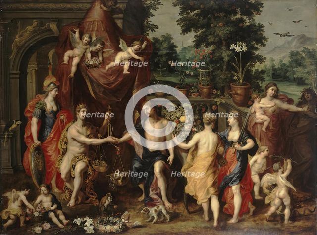 Allegory of the Virtuous Life, 1625. Creators: Hendrick van Balen I, Jan Brueghel the Younger.