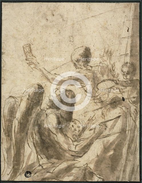 Allegory of Time and Fame, n.d. Creator: Baccio del Bianco.