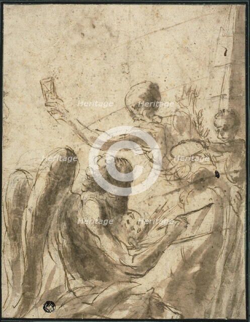 Allegory of Time and Fame, n.d. Creator: Baccio del Bianco.