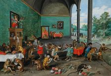 Allegory of Tulip Mania, Mid of 17th cen. Creator: Brueghel, Jan, the Younger (1601-1678)