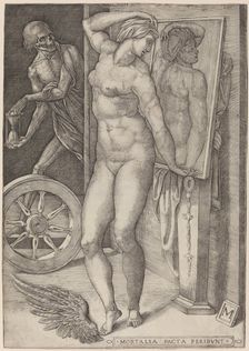 Allegory of Vanity (Death Surprising a Woman), 16th century. Creator: Unknown