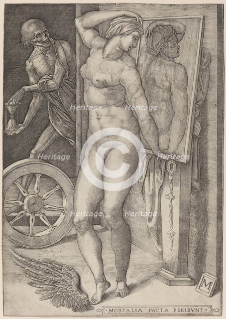 Allegory of Vanity (Death Surprising a Woman), 16th century. Creator: Unknown.