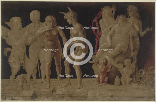 Allegory of Vice and Virtue, c1490-1506. Creator: Andrea Mantegna.