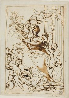 Allegory of Victory, n.d. Creator: Domenico Piola I