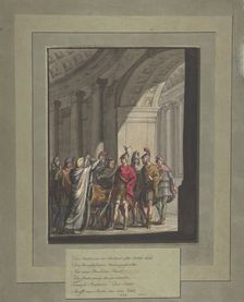 Allegory of Victory of Russians over Napoleon's Army, from a poem by Cremes, ca. 1814. Creator: Franz von Hauslab