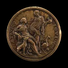 Allegory of Vigilance and Loyalty [reverse], 1680. Creator: Massimiliano Soldani