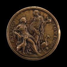 Allegory of Vigilance and Loyalty [reverse], 1680. Creator: Massimiliano Soldani