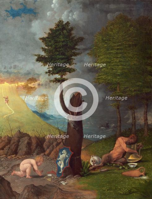 Allegory of Virtue and Vice, 1505. Creator: Lorenzo Lotto.