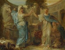 Allegory. Sweden, Finland and Mars, the God of War. Creator: Louis Adrien Masreliez