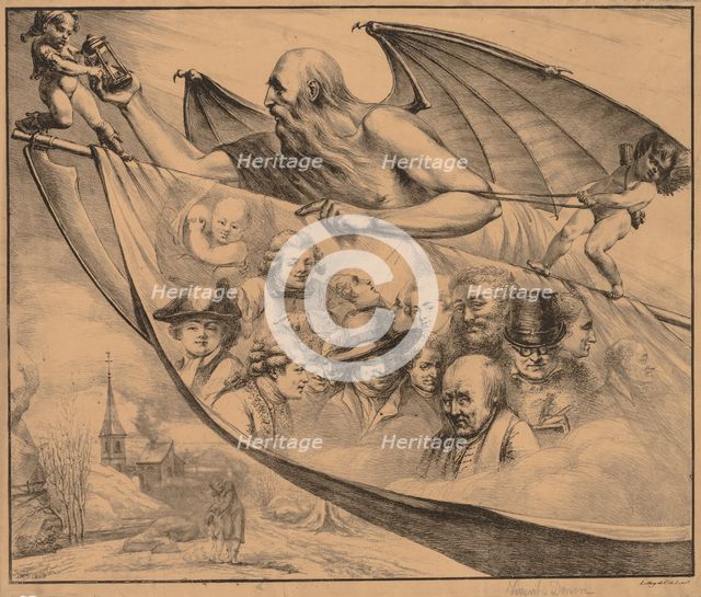 Allegory: Portraits of the Artist at Different Ages, 1818. Creator: Dominique Vivant Denon (French, 1747-1825).