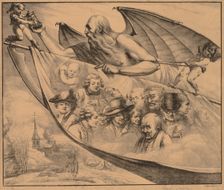 Allegory: Portraits of the Artist at Different Ages, 1818. Creator: Dominique Vivant Denon (French, 1747-1825)