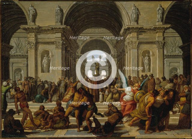 Allegory: People of the World Paying Homage to the Supreme Being, c1794. Creator: Jean-Jacques Forty.