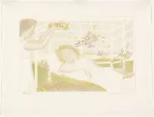 Allegory, plate one from Love, 1898, published 1899. Creator: Maurice Denis