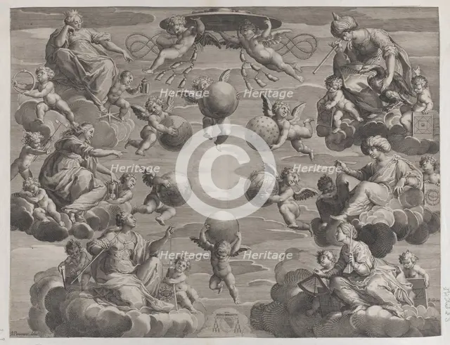 Allegory relating to the Medici family, ca. 1610-62. Creator: Johann Friedrich Greuter.