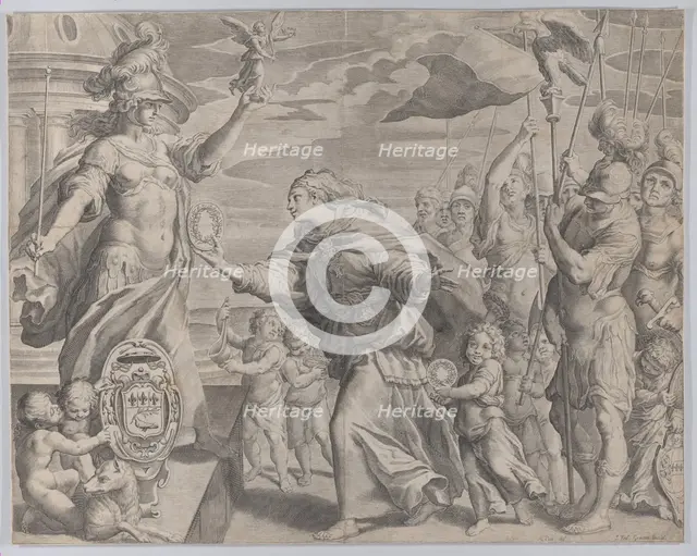 Allegory relating to the Pamphili family, ca. 1610-62. Creator: Johann Friedrich Greuter.