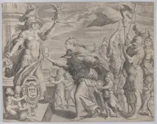 Allegory relating to the Pamphili family, ca. 1610-62. Creator: Johann Friedrich Greuter
