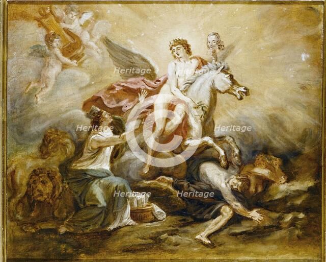Allegory to the glory of Voltaire, c1773 — 1783. Creator: Unknown.