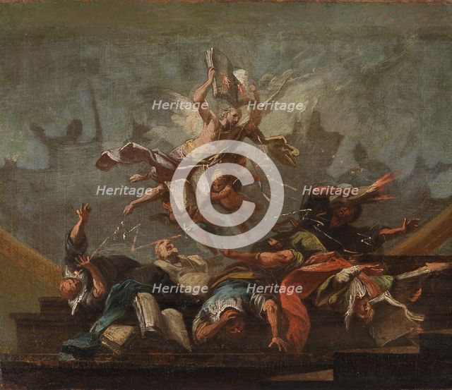 Allegory:Truth Defeating the Heretical Doctrines, 1777-1778. Creator: Christian Wink.