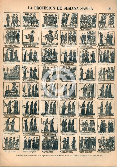 Alleluia of Easter procession, editorial Antonio Bosch of Barcelona, ??page # 21, 1920s.