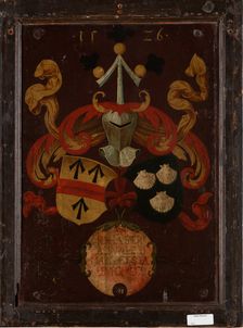 Alliance Coat of Arms Stralenberg/Stalburg, 1526. Creator: Conrad Faber von Creuznach