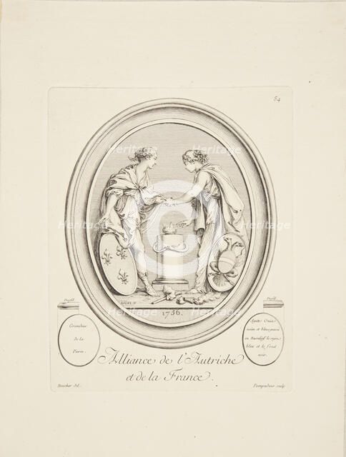 Alliance between Austria and France, 1756. Creator: Boucher, François (1703-1770).
