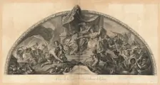 Alliance de l'Allemagne et de l'Espagne avec la Hollande 1672 Cintre...[pl. 31], published 1752. Creators: Jean-Baptiste Masse, Laurent Cars