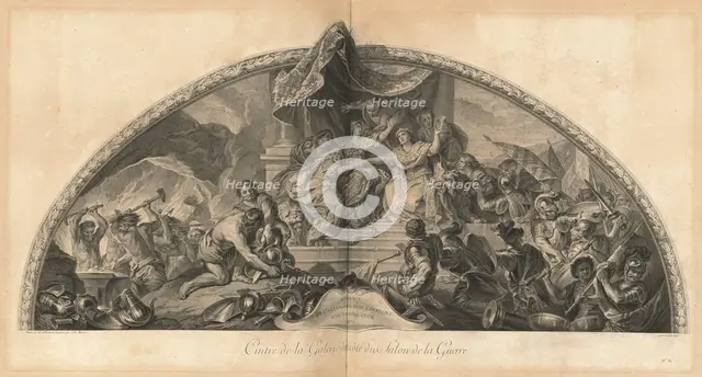 Alliance de l'Allemagne et de l'Espagne avec la Hollande 1672 Cintre...[pl. 31], published 1752. Creators: Jean-Baptiste Masse, Laurent Cars.