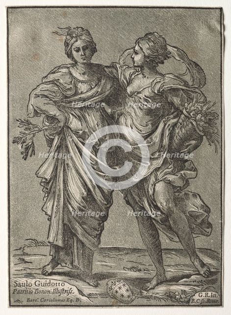 Alliance of Peace and Abundance, 1642. Creator: Bartolommeo Coriolano (Italian).