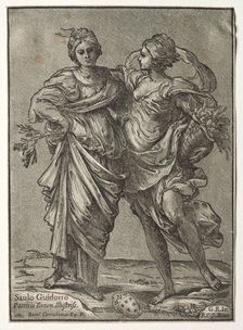 Alliance of Peace and Abundance, 1642. Creator: Bartolommeo Coriolano (Italian)