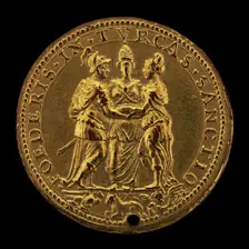 Alliance of the Papacy, Spain, and Venice [reverse], 1571. Creator: Giovanni Antonio de Rossi