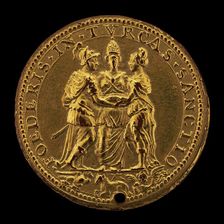 Alliance of the Papacy, Spain, and Venice [reverse], 1571. Creator: Giovanni Antonio de Rossi