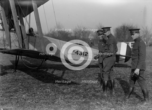 Allied Aircraft - Demonstration At Polo Grounds; Col. Charles E. Lee, British Aviator..., 1917. Creator: Harris & Ewing.