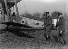Allied Aircraft - Demonstration At Polo Grounds; Col. Charles E. Lee, British Aviator..., 1917. Creator: Harris & Ewing