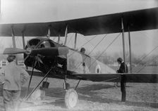 Allied Aircraft - Demonstration At Polo Grounds; Col. Charles E. Lee, British Aviator..., 1917. Creator: Harris & Ewing