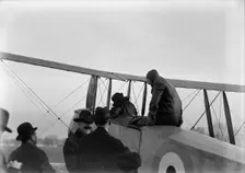 Allied Aircraft - Demonstration At Polo Grounds; Col. Charles E. Lee, British Aviator..., 1917. Creator: Harris & Ewing