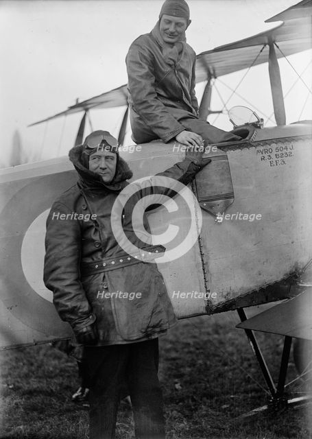 Allied Aircraft - Demonstration At Polo Grounds; Col. Charles E. Lee, British Aviator..., 1917. Creator: Harris & Ewing.