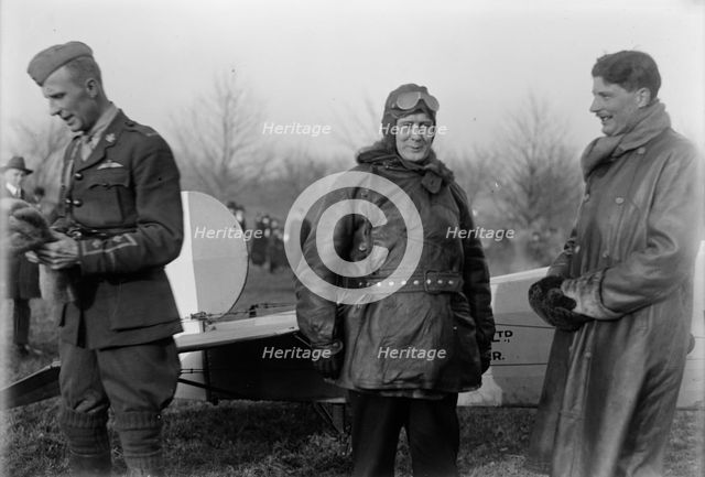 Allied Aircraft - Demonstration At Polo Grounds; Col. Charles E. Lee, British Aviator..., 1917. Creator: Harris & Ewing.