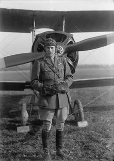 Allied Aircraft - Demonstration At Polo Grounds; Col. Charles E. Lee, British Aviator..., 1917. Creator: Harris & Ewing