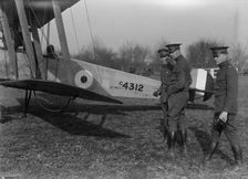 Allied Aircraft - Demonstration At Polo Grounds; Col. Charles E. Lee, British Aviator..., 1917. Creator: Harris & Ewing