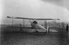 Allied Aircraft - Demonstration At Polo Grounds; Col. Charles E. Lee, British Aviator..., 1917. Creator: Harris & Ewing