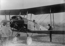 Allied Aircraft - Demonstration At Polo Grounds; Col. Charles E. Lee, British Aviator..., 1917. Creator: Harris & Ewing