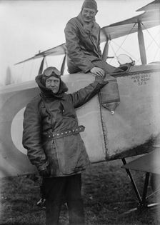 Allied Aircraft - Demonstration At Polo Grounds; Col. Charles E. Lee, British Aviator..., 1917. Creator: Harris & Ewing