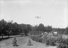 Allied Aircraft - Demonstration At Polo Grounds; Early Thomas-Morse American Plane, 1917. Creator: Harris & Ewing