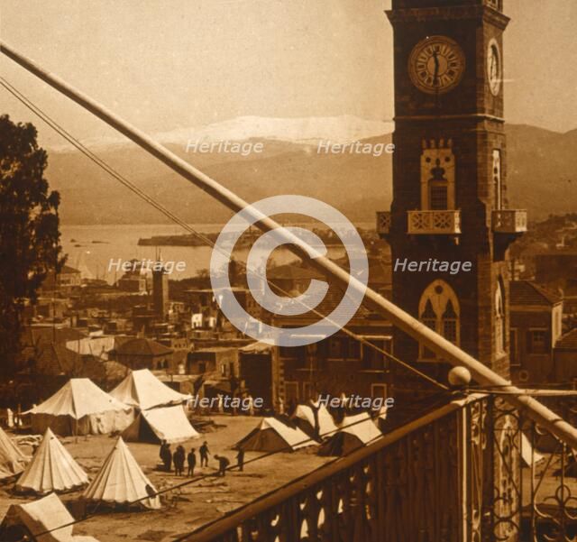 Allied camp, Thessaloniki, Greece, c1914-c1918. Artist: Unknown.