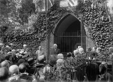 Allied Commission To U.S. At Mount Vernon: Groups At Tomb of Washington, 1917. Creator: Harris & Ewing