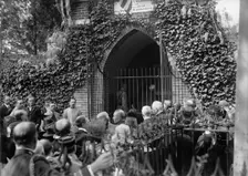 Allied Commission To U.S. At Mount Vernon: Groups At Tomb of Washington, 1917. Creator: Harris & Ewing