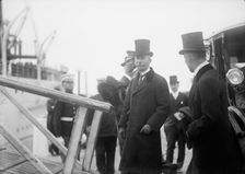 Allied Commission To U.S. Boarding Mayflower For Trip To Mount Vernon: Col. House, 1917. Creator: Harris & Ewing