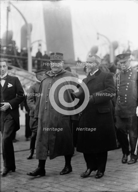 Allied Commission To U.S., Jules J. Jusserand, Ambassador From France with Joffre..., 1917. Creator: Harris & Ewing.