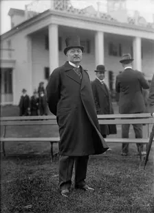 Allied Commission To U.S. Seated On Lawn: Standing, Viviani, 1917. Creator: Harris & Ewing